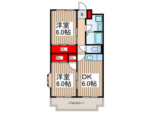 パレス川越の物件間取画像